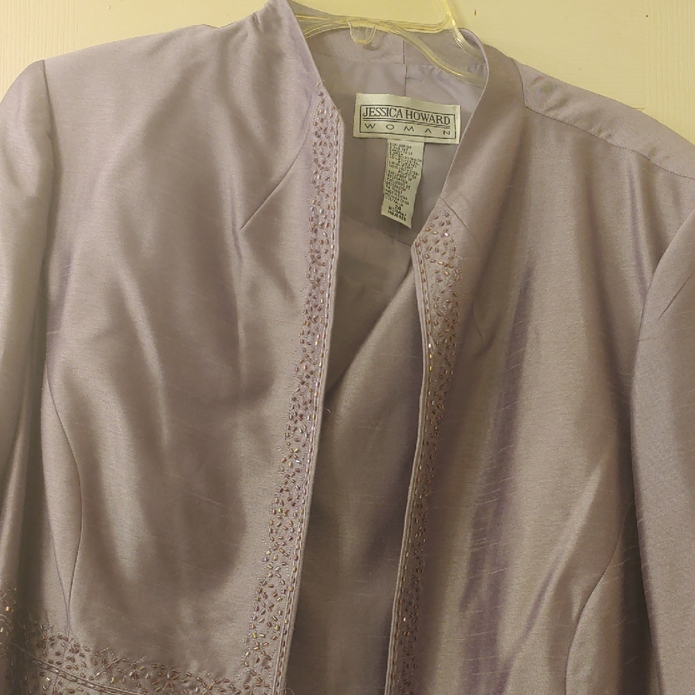 Jessica Howard Mauve Embroidered Jacket